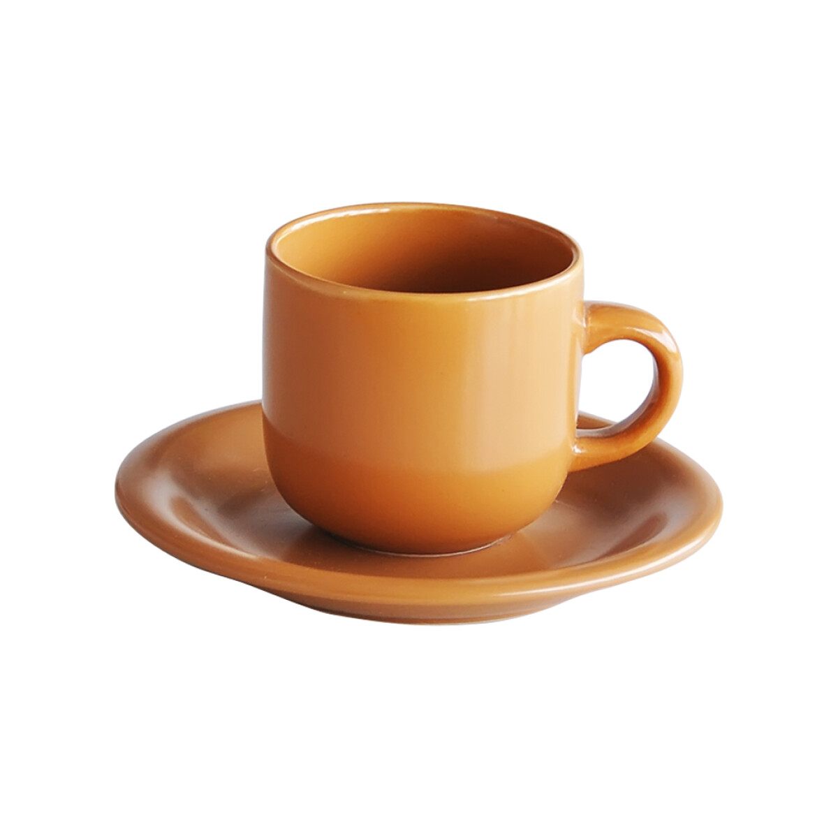 TAZA 220ML C/ PLATO TERRACOTA. D15.6CM 