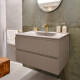 MUEBLE BASFI LAQUEADO EN MDF GRIS MATE - 90x49.5x48cm GAMAS DE GRIS