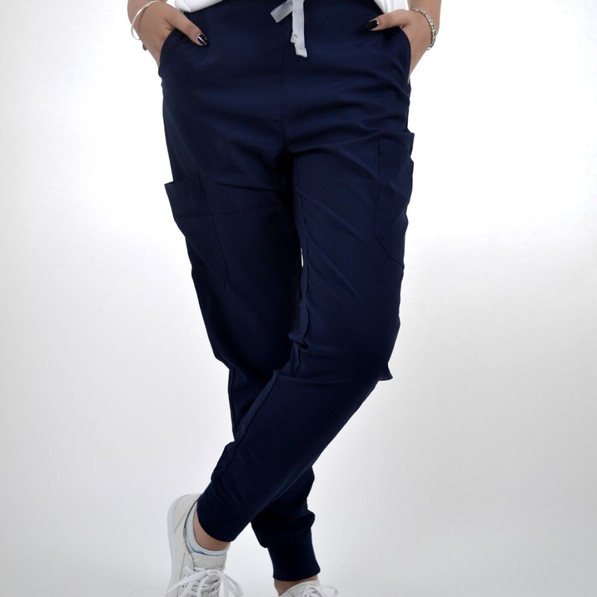 Pantalón elastizado con puño ARGON - Azul marino 