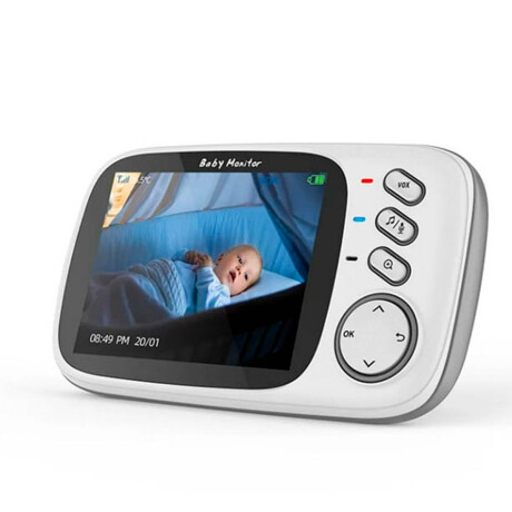 "Baby Call 3.5"" Cámara Monitor Bebe Inalám Temperatura" Blanco