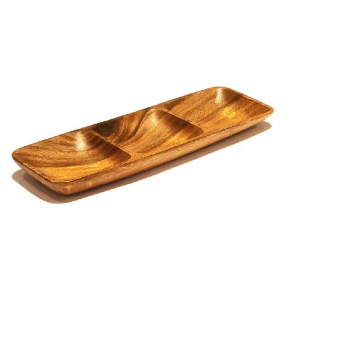 Copetinero Rectangular de Madera – 3 Divisiones 