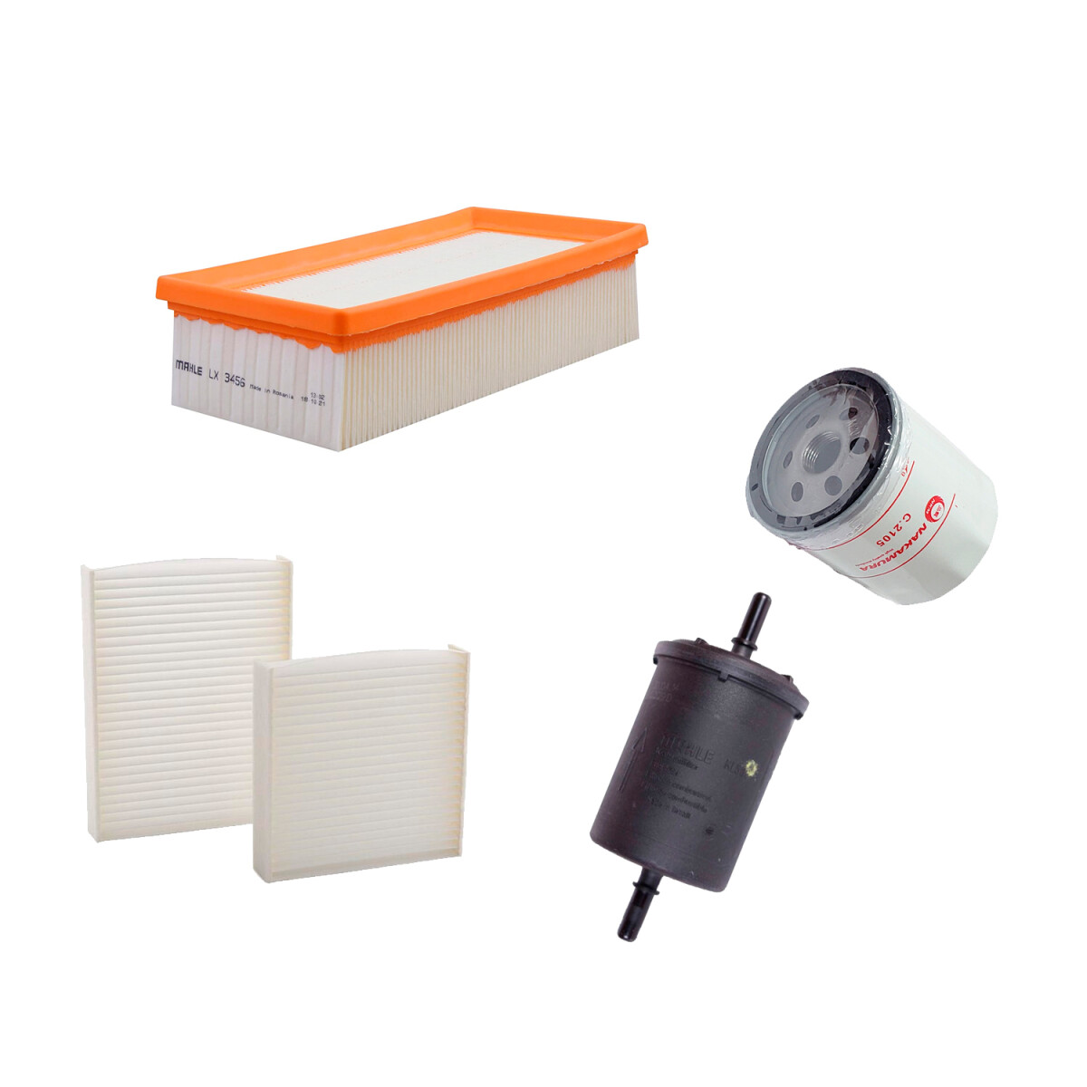 FILTROS ACCESORIOS VARIOS COMBO KIT FILTROS CITROEN PEUGEOT 208 C-ELYSEE 1.2 VTI 