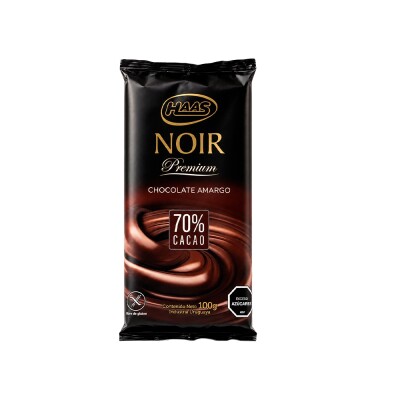 Chocolate Amargo Premium 100g Haas Chocolate Noir 70% Cacao Haas