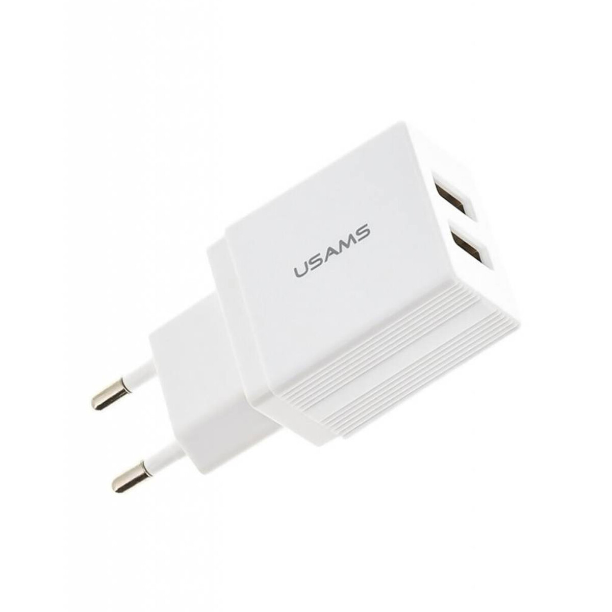 Cargador Usams Cc090 2 Usb 2.1a Sin Cable - CARGADOR USB X2 2.1A USAMS 