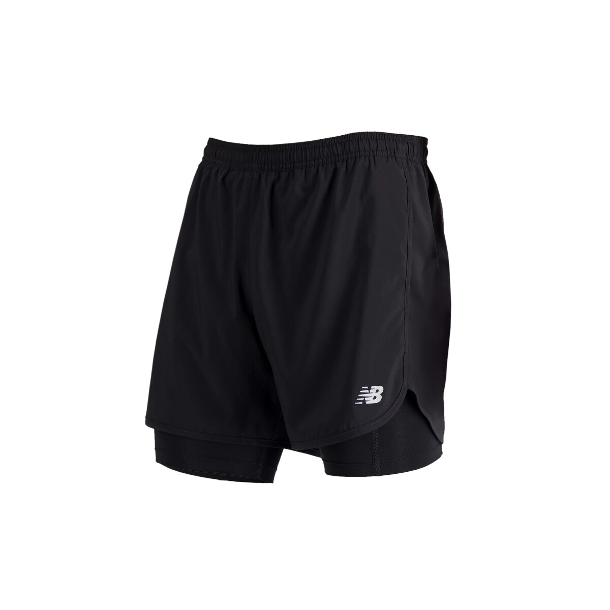 Short New Balance ACCELERATE PACER 5 INCH 2-IN-1 - BLACK 