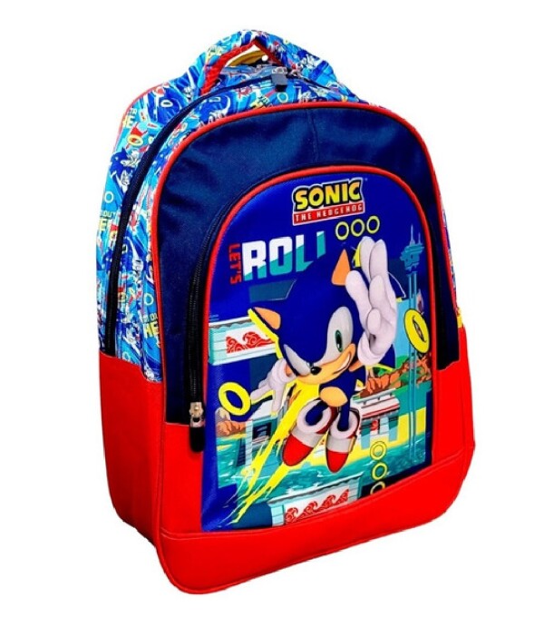 MOCHILA 30*23*10 TAFETA SONIC AZUL Único