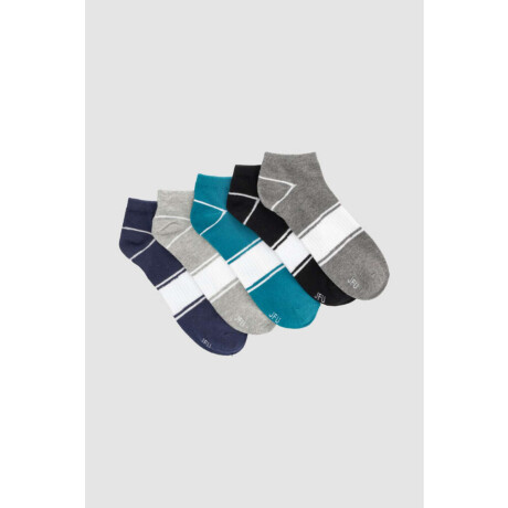 Pack x5 medias cortas deportivas combianadas Variante 38