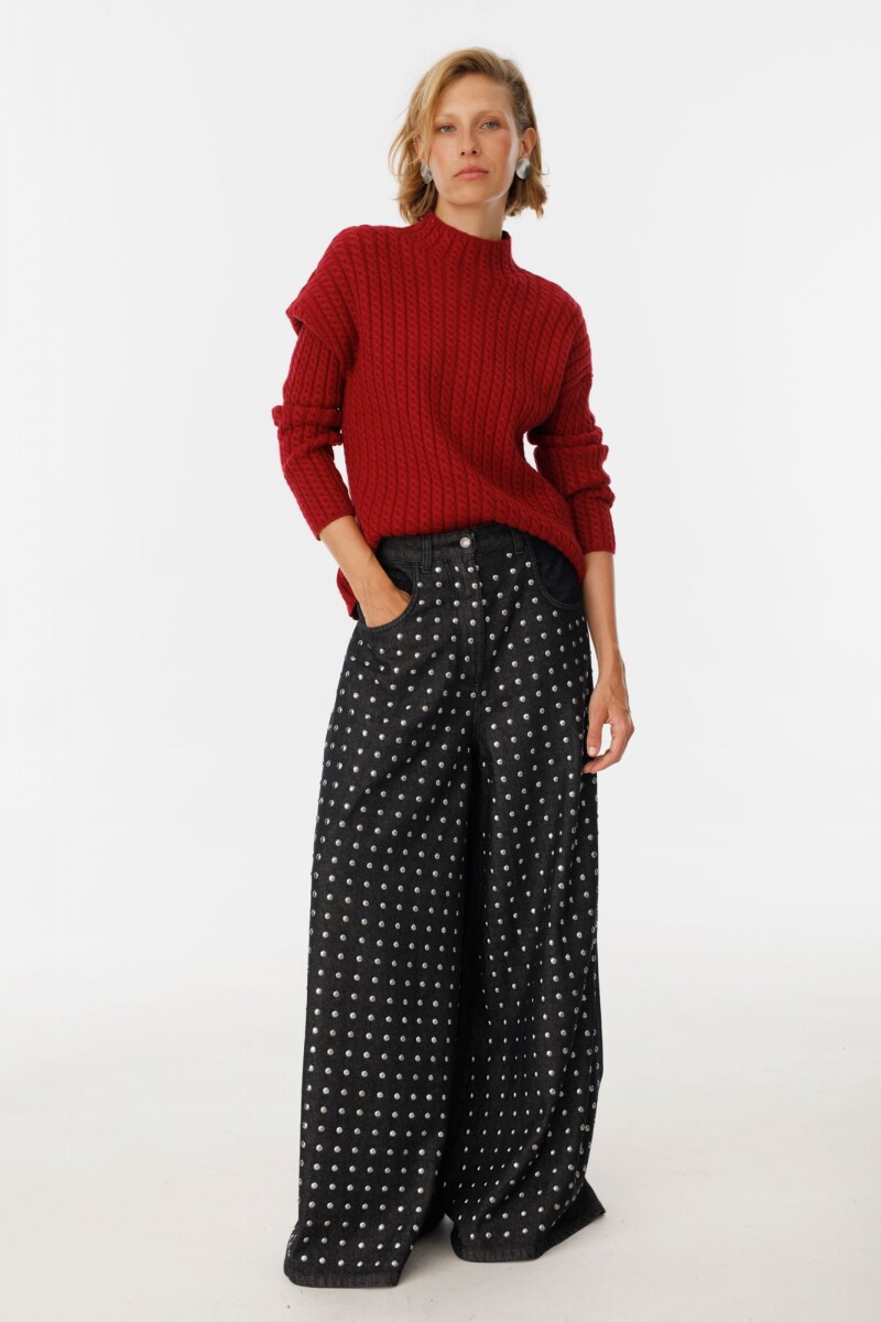 Sweater Espiral Bordeaux