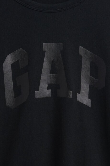 Remera Logo Gap Mujer Black