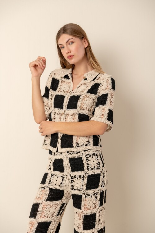 Camisa crochet Camisa crochet