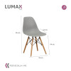 Sillas Eames Lumax Colorido Innovador Moderno Liso