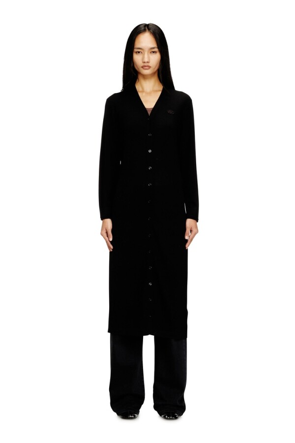 Chompa para Mujer M-Alinesa-Cardigan Knitwear Negro