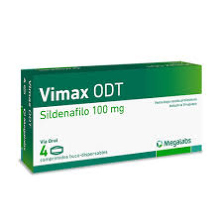 Vimax ODT 100 mg 4 Comprimidos – Potencia Masculina de Acción Rápida Vimax ODT 100 mg 4 Comprimidos – Potencia Masculina de Acción Rápida