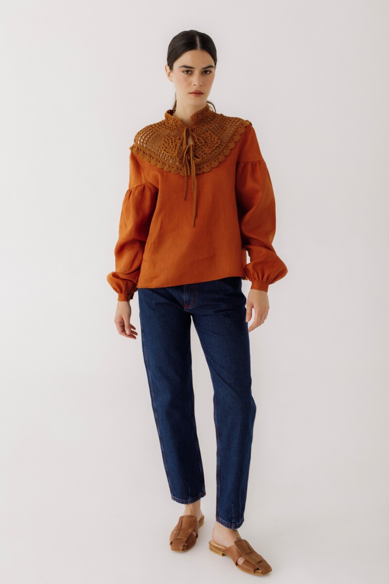 BLUSA BEE WINTER Terracota