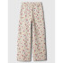 V-WIDE LOGO PANT WHITE FLORAL PRINT