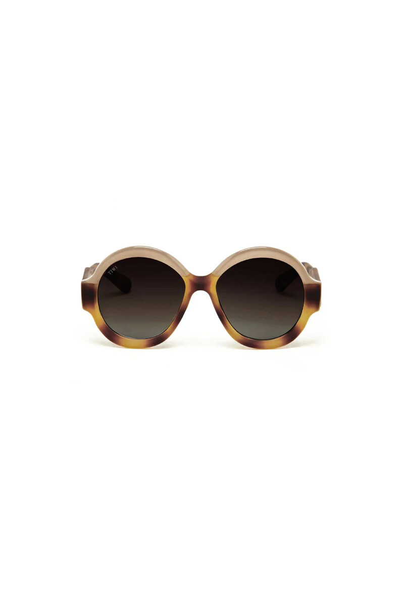 Lentes Tiwi Gambetta - Bicolor Shiny Coconut/beige With Brown Gradient Lenses 