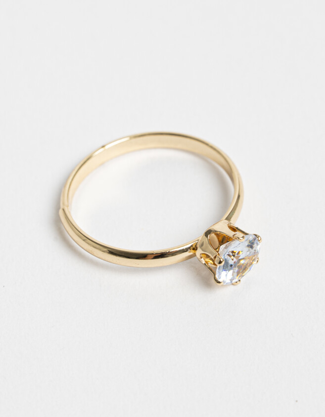 Anillos Chicos Cubic zirconia Anillo Con Cubic Zirconia - Dorado