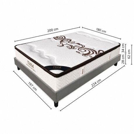 Sommier Super King HAMPTONS Hybrid Palladium Sommier Super King HAMPTONS Hybrid Palladium