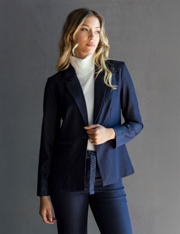 Blazer Denim JEAN OSCURO