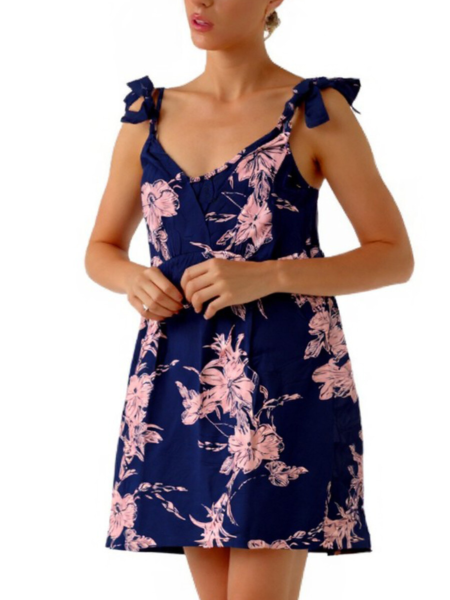 VESTIDO CORTO KIGAL REV - Azul 