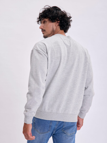 Buzo deportivo oversize Capitán América Gris Melange
