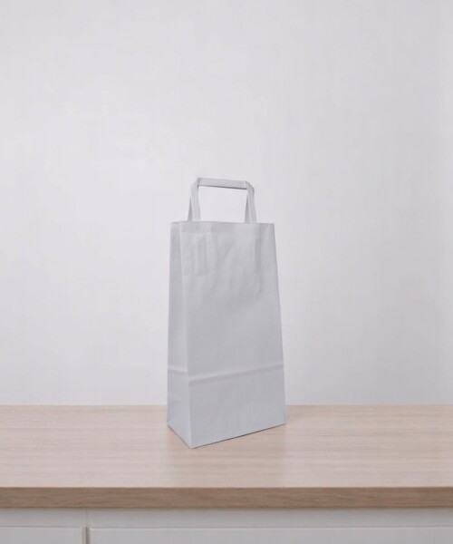 Bolsa lisa acuario 14x08x26 cm BLANCO
