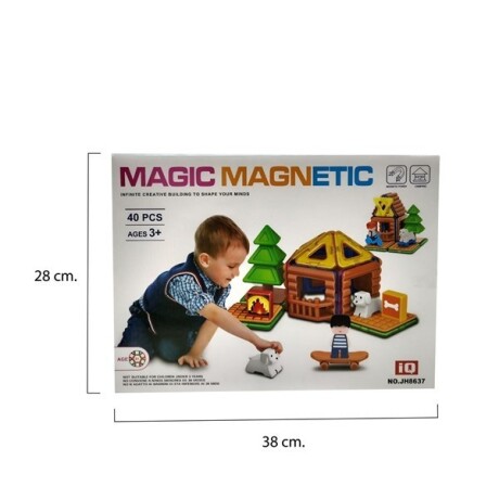 Blocks 40pzas Plàst (18magnét)campin7560 Blocks 40pzas Plàst (18magnét)campin7560