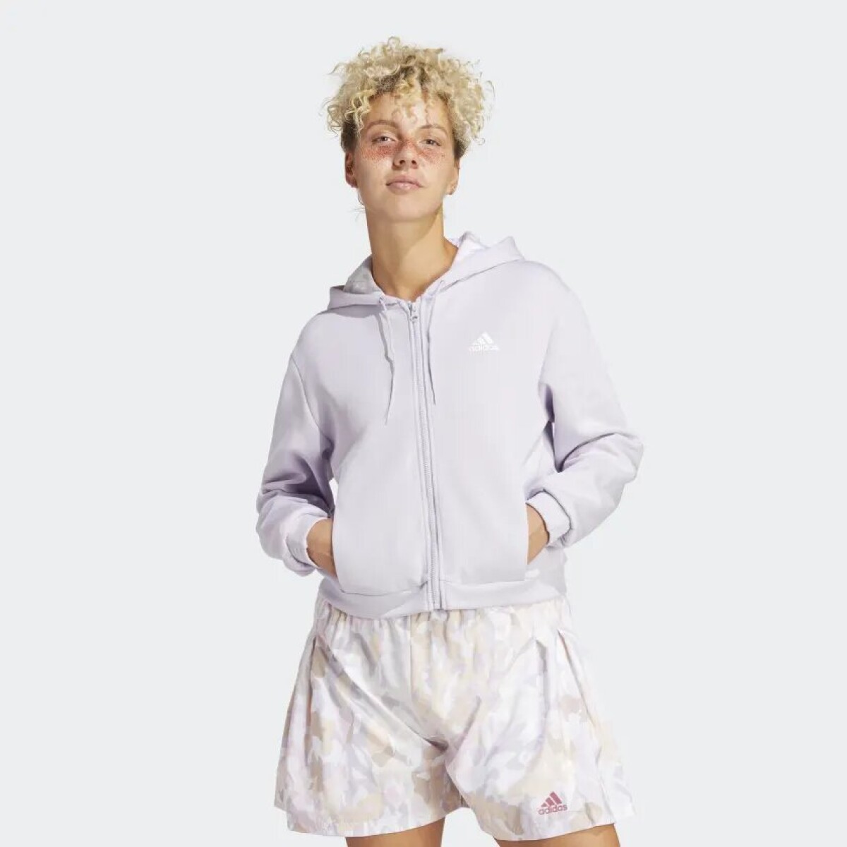 Buzo Con Capucha Adidas Estampado 