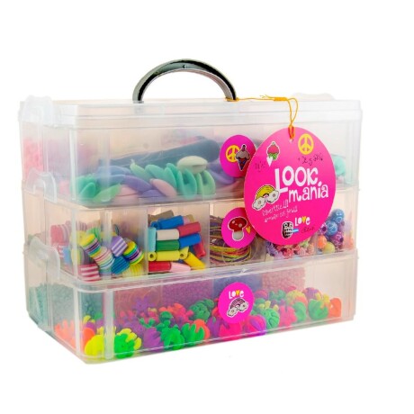 Kit Para Crear Pulseras Valija de 3 Pisos 001