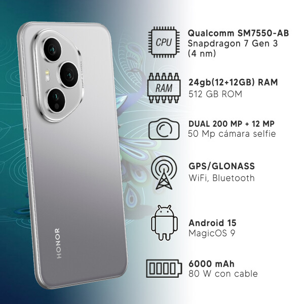 Honor 400 24gb(12+12) De Ram/512 Gb 5g GRIS