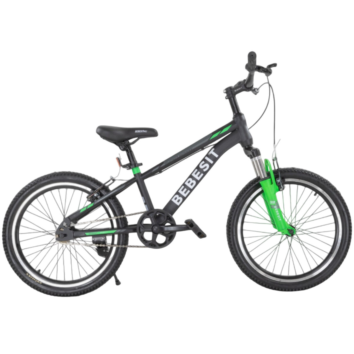Bicicleta Infantil Bebesit Canyon Rodado 20 Mountain Bike Con Suspensión - Verde 