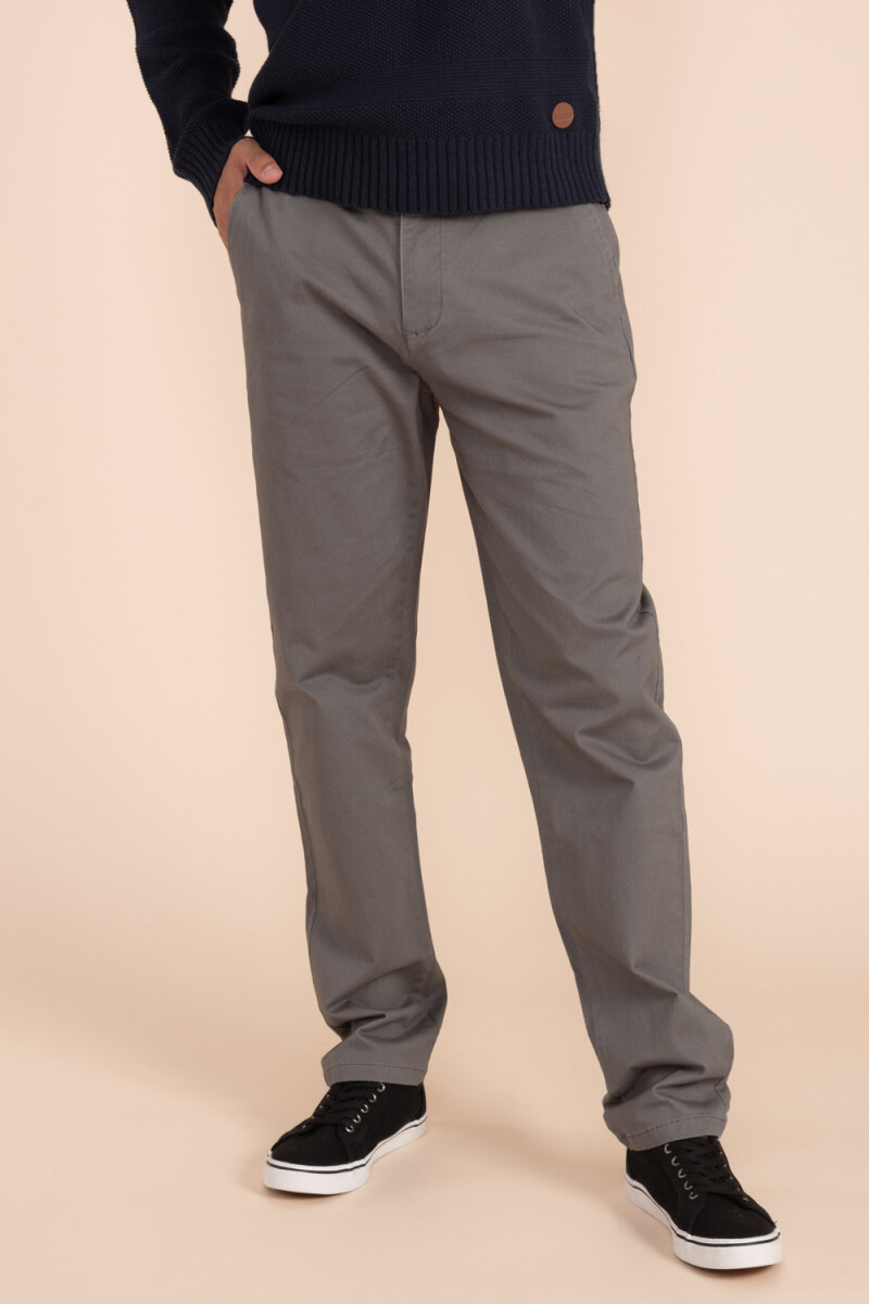Pantalón chino Gris