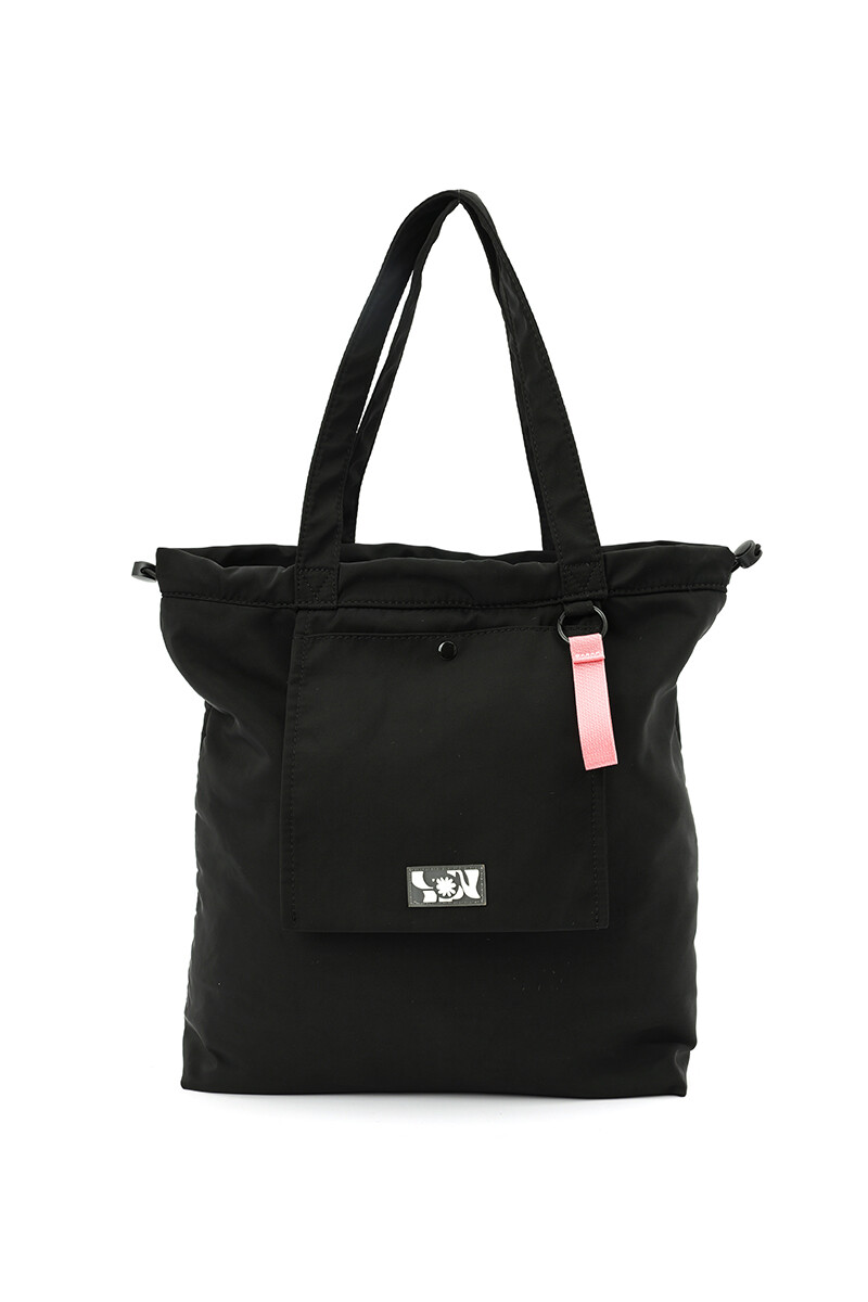 Cartera de nylon Negro