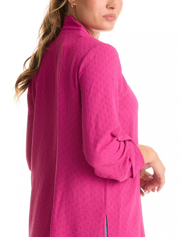 Blusa Escote V FUCSIA