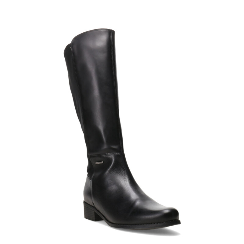 Botas de Mujer Bottero Caña Alta de Cuero Negro
