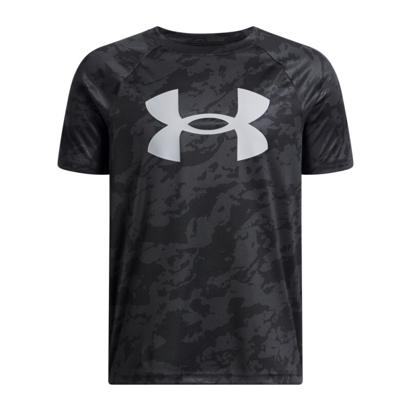 UA Tech BL Printed SS-GRN BLK-020