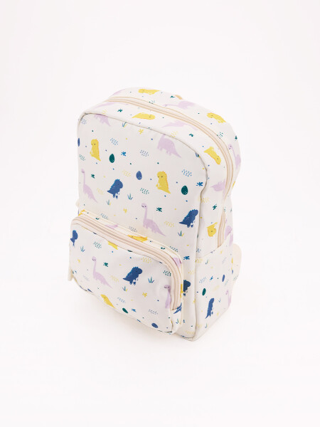 MOCHILA PREESCOLAR DINO AZUL