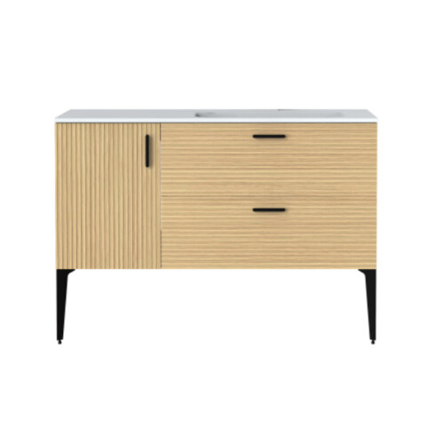 Mueble Altea MDF Color Madera Con Patas 120x50x82 GAMAS DE MARRON