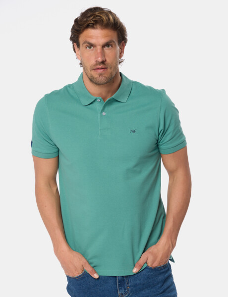 REMERA POLO LISA Verde Claro