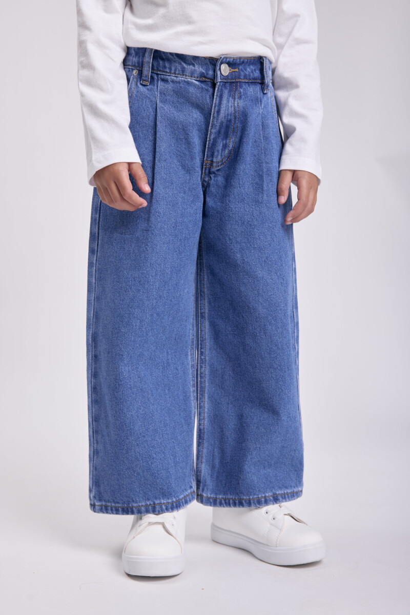Pantalón jean pinzas Azul Claro