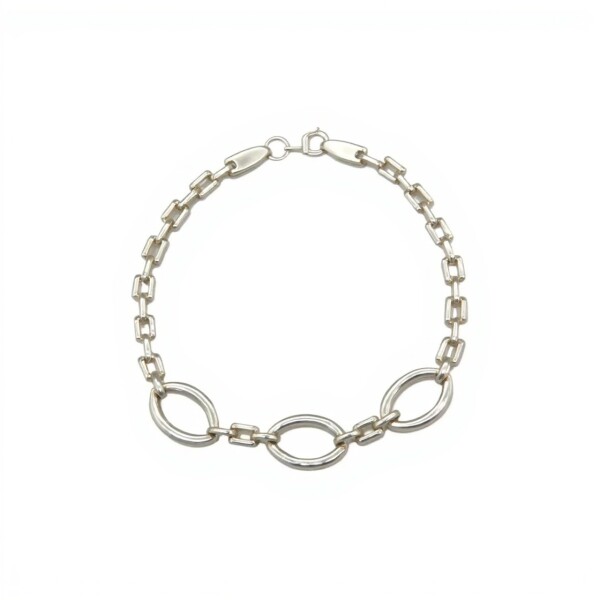 Pulsera Ovalos-Plata 925-Sin piedra-PU3083 sinpiedra