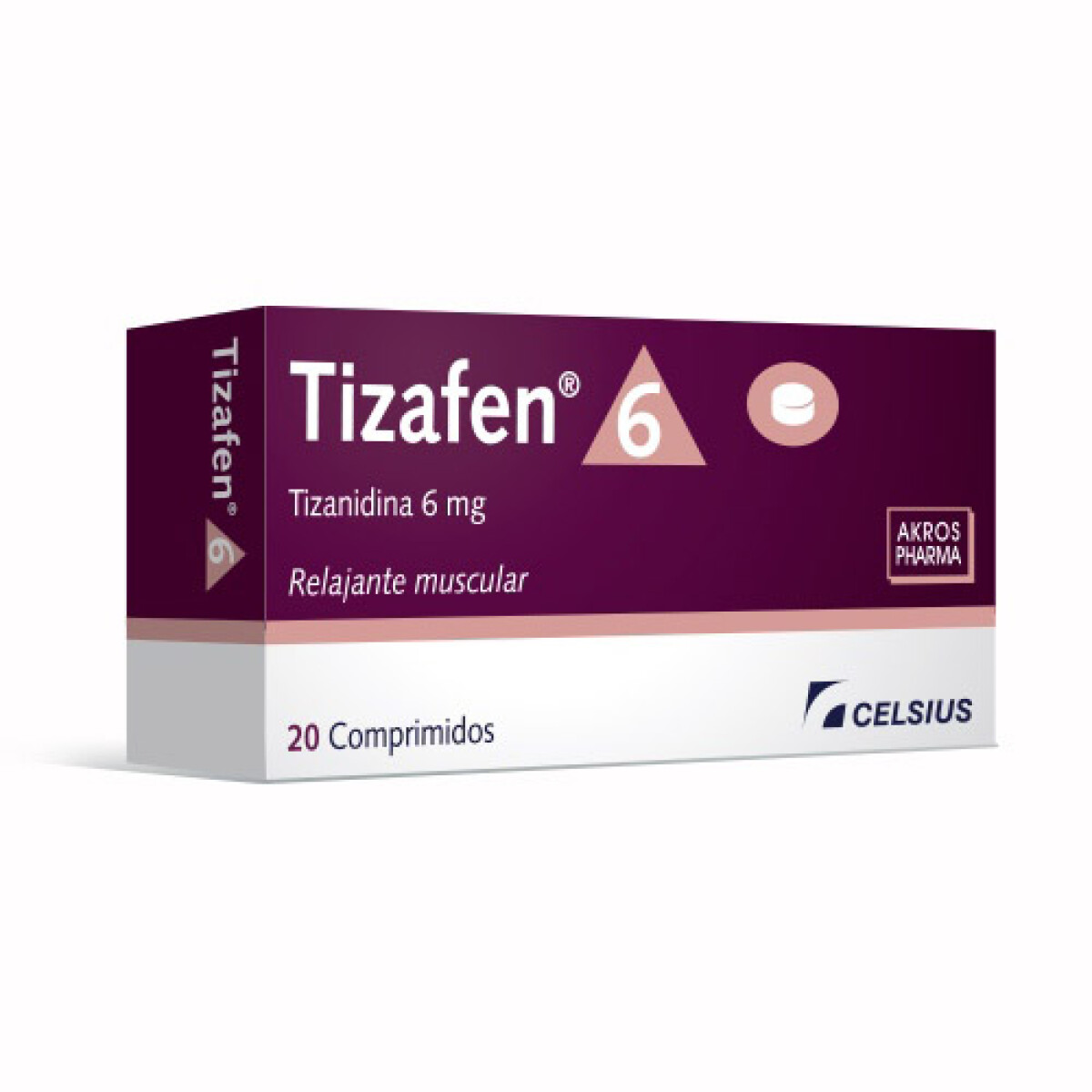 Tizafen 6mg 20 Comprimidos 