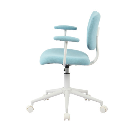 ASIENTO DE OFICINA POLIPROPILENO-Y-TELA CELESTE CLIFFORD