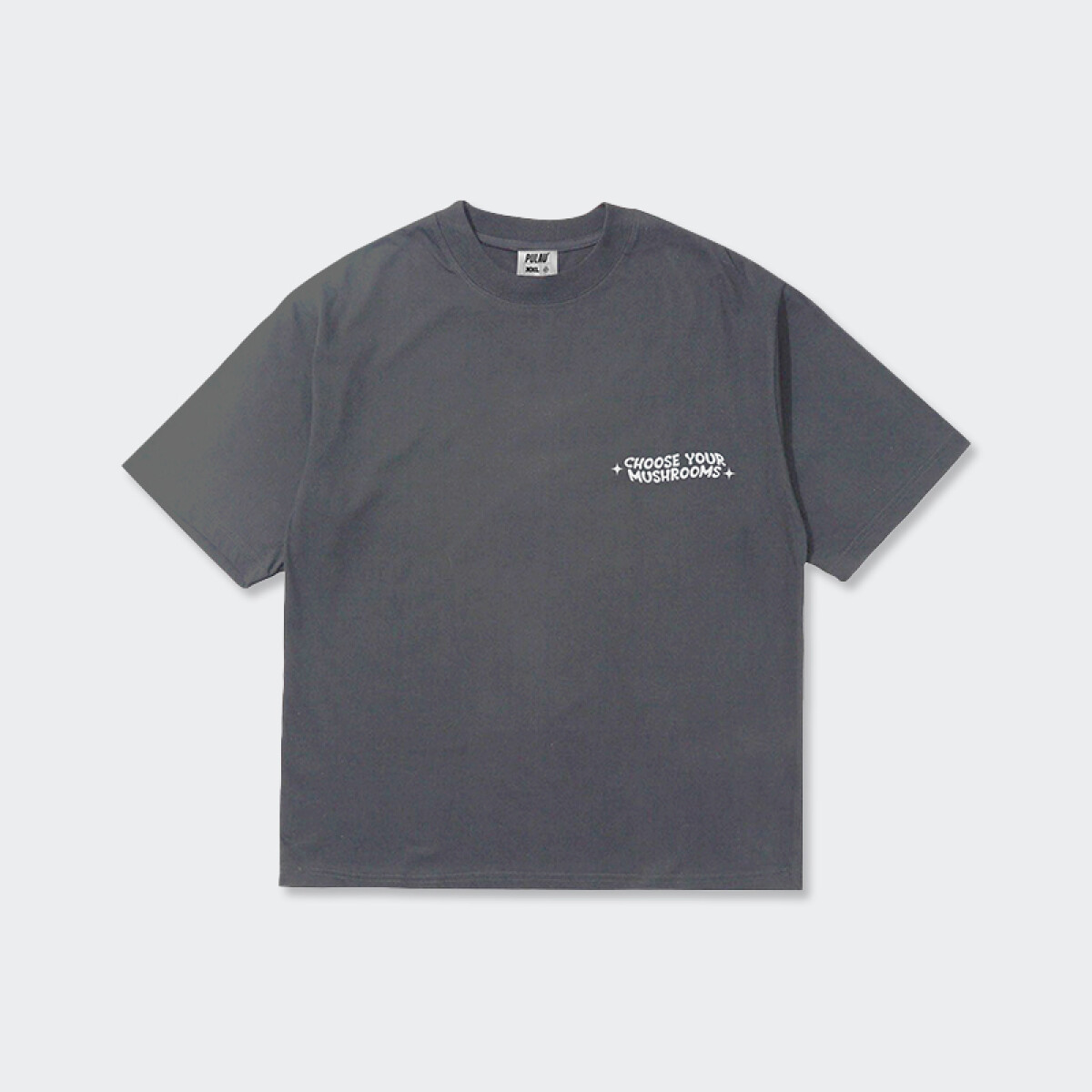 Remera Pulau Mushrooms - Gris 