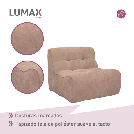 Sillón Sofá Lumax Modelo Tuuvi en caja Compactado Beige