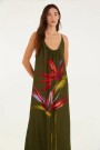 VESTIDO LARGO Verde