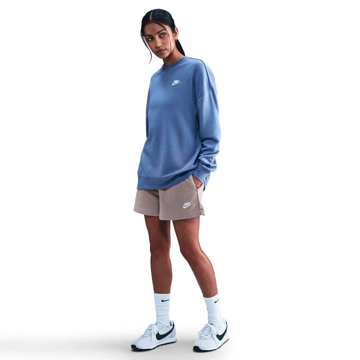 Short Nike Sportswear Club Fleece De Mujer - Chocolate 