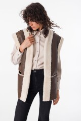 Chaleco Leather Ice Crudo/Habano