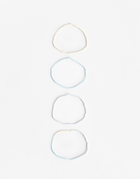 Pulseras Elásticas Sets Canutillos Set De Pulseras Elásticas Para Niñas - Combinacion Multicolor