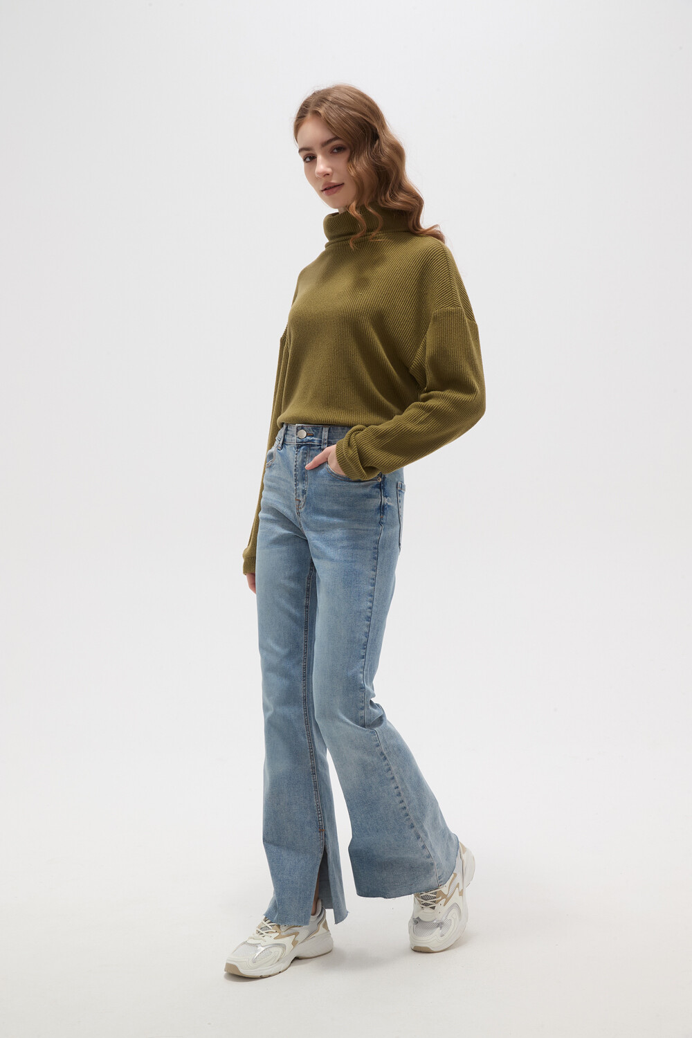 Pantalon Strada Azul Grisaceo